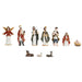 Christmas nativity set Home ESPRIT Multicolour Resin (8 Pieces) - Декорация и Осветление<<<Дом