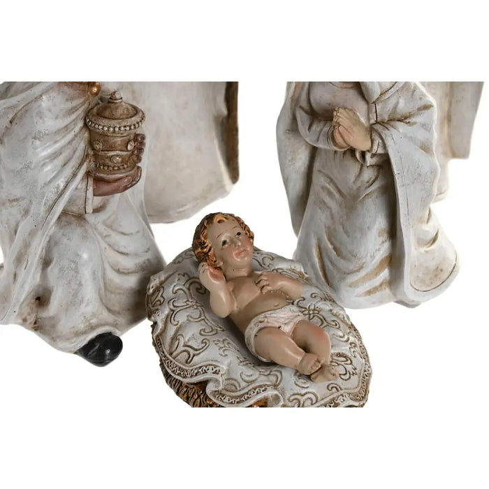 Christmas nativity set Home ESPRIT White Resin 8 x 6 x 19 cm (8 Pieces) - Коледни украси<<<Декорация и Осветление<<<Дом