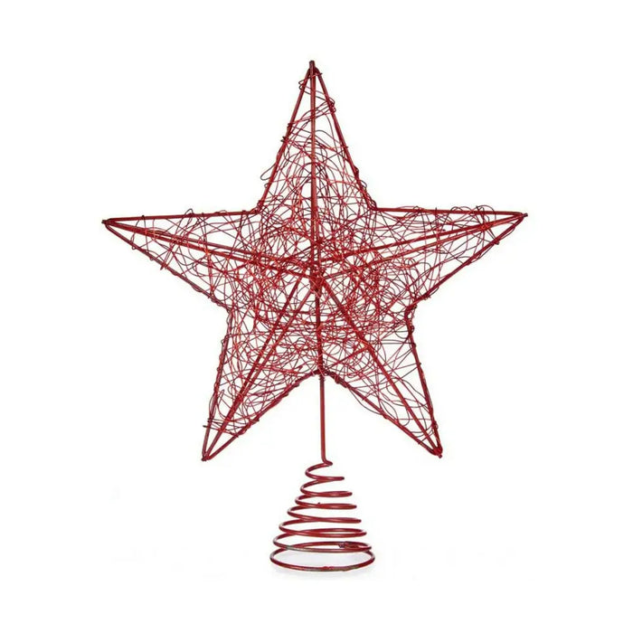Christmas star Red Steel Plastic - Декорация и Осветление<<<Дом Градина<<<BigBuy&&&Коледни украси<<<Декорация и