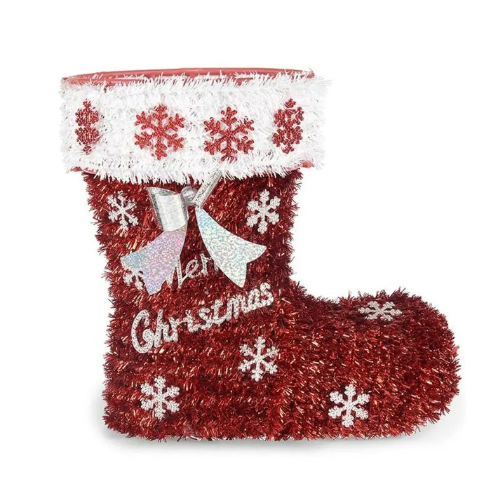 Christmas Stocking Krist+ polypropylene PET Boot Tinsel - Декорация и Осветление<<<Дом Градина<<<BigBuy&&&Коледни