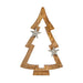 Christmas Tree Brown Shape 7 x 50 x 32 cm Silver Wood - Декорация и Осветление<<<Дом Градина<<<BigBuy&&&Коледни