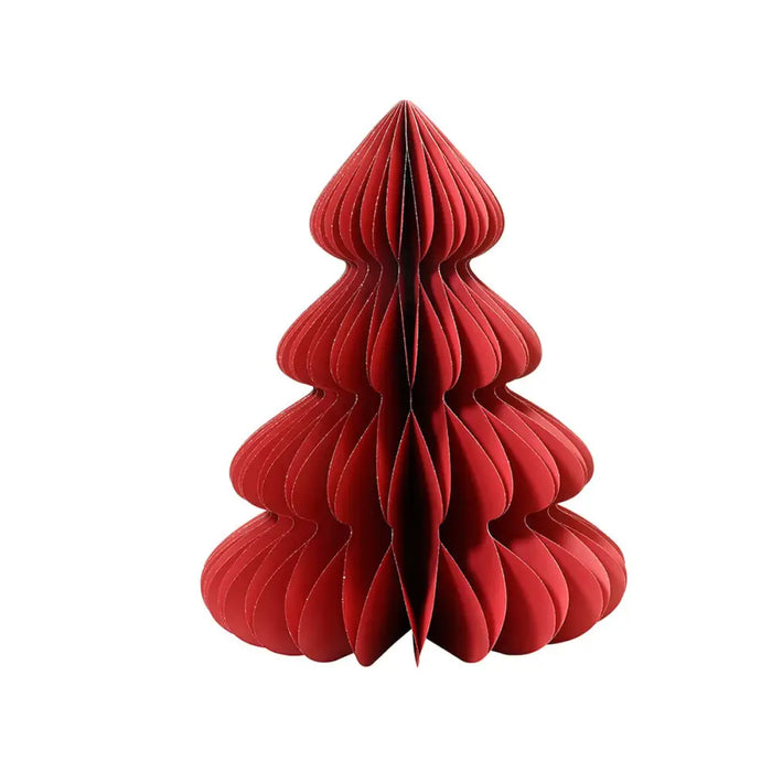 Christmas Tree Decoris Red Paper Ø 48 x 60 cm - Декорация и Осветление<<<Дом Градина<<<BigBuy&&&Коледни