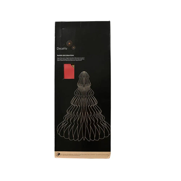 Christmas Tree Decoris Red Paper Ø 72 x 90 cm - Декорация и Осветление<<<Дом Градина<<<BigBuy&&&Коледни