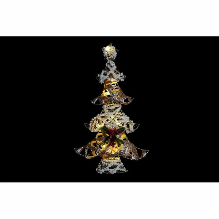 Christmas Tree DKD Home Decor Golden White Rattan (32 x 10 x 56 cm) (2 Units) - Декорация и Осветление<<<Дом