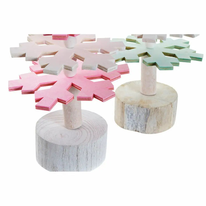 Christmas Tree DKD Home Decor MDF Wood (2 pcs) (14 x 14 x 51 cm) - Декорация и Осветление<<<Дом