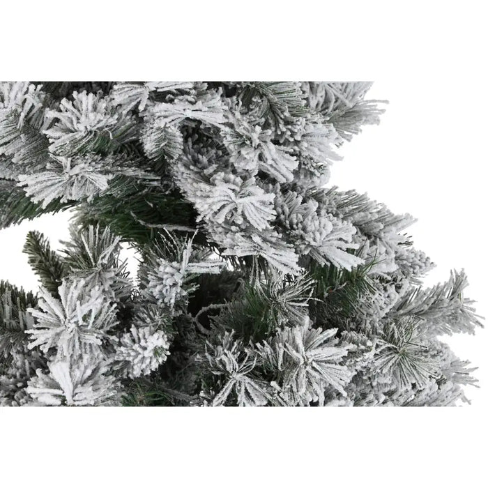 Christmas Tree DKD Home Decor White Green Metal Polyethylene Snowfall 130 x 130 x 218 cm - Декорация и Осветление<<<Дом