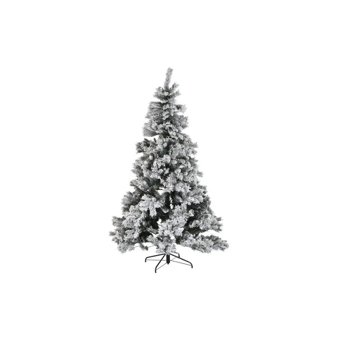 Christmas Tree DKD Home Decor White Green Metal Polyethylene Snowfall 130 x 130 x 218 cm - Декорация и Осветление<<<Дом