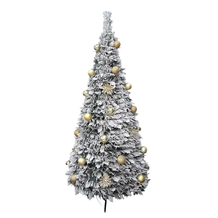 Christmas Tree Home ESPRIT Golden PVC Snowfall - Декорация и Осветление<<<Дом Градина<<<BigBuy&&&Коледни