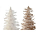 Christmas Tree Home ESPRIT White Golden Cardboard Feather 22 x 22 x 46 cm (2 Units) - Декорация и Осветление<<<Дом