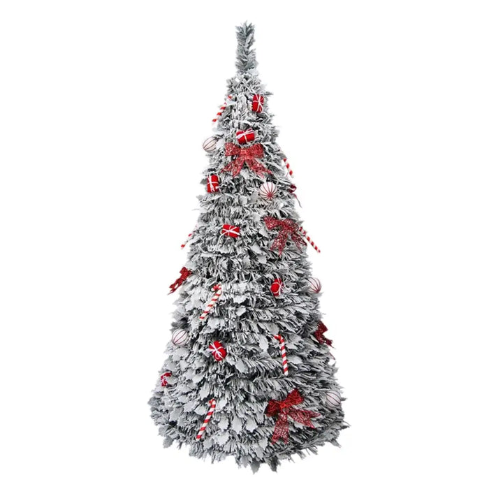 Christmas Tree Home ESPRIT White Red PVC Snowfall - Декорация и Осветление<<<Дом Градина<<<BigBuy&&&Коледни