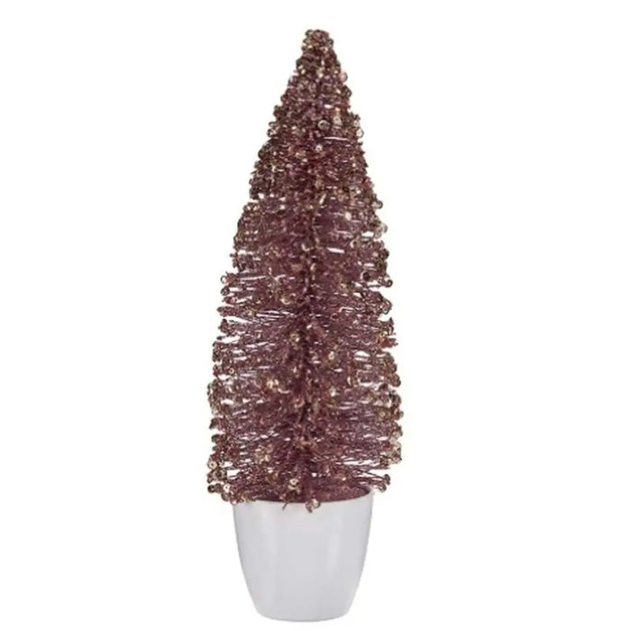 Christmas Tree Krist+ Pink Golden Christmas Tree 10 x 33 x 10 cm (6 Units) - Декорация и Осветление<<<Дом
