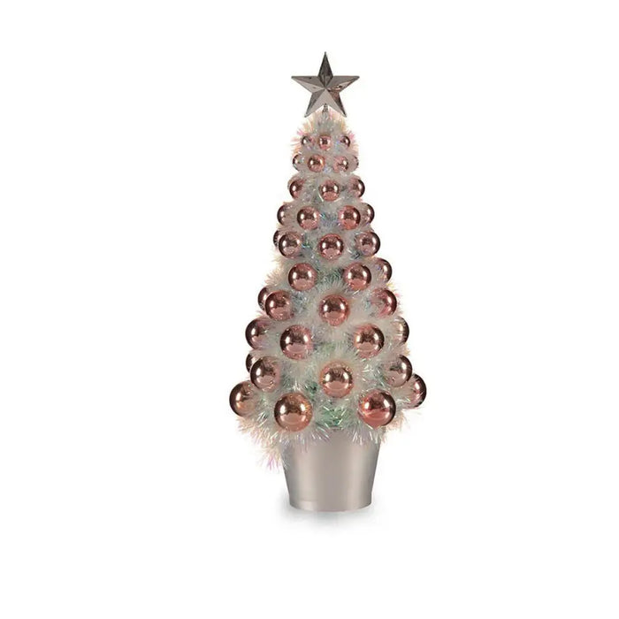 Christmas Tree Krist+ Pink polypropylene PET Plastic Iridescent 16 x 37,5 x 16 cm - Декорация и Осветление<<<Дом
