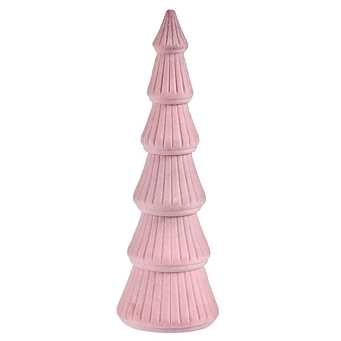 Christmas Tree Krist+ Pink Velvet Wood 12 x 34,5 x 12 cm (8 Units) - Декорация и Осветление<<<Дом
