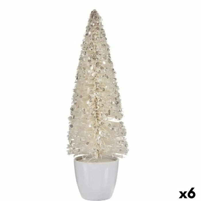 Christmas Tree Krist+ White Plastic Christmas Tree 10 x 33 x 10 cm (6 Units) - Декорация и Осветление<<<Дом