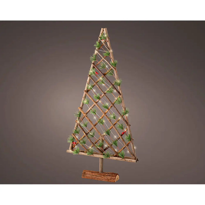 Christmas Tree Lumineo Wood 40 x 7 x 80 cm MicroLED Ornamental - Декорация и Осветление<<<Дом