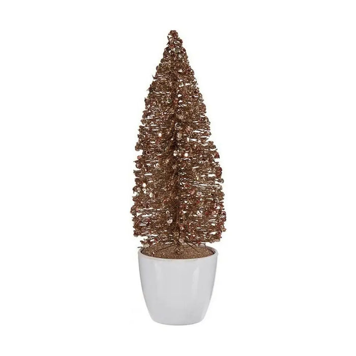 Christmas Tree Small Golden Bronze Plastic 9 x 28 x 9 cm - Декорация и Осветление<<<Дом Градина<<<BigBuy&&&Коледни