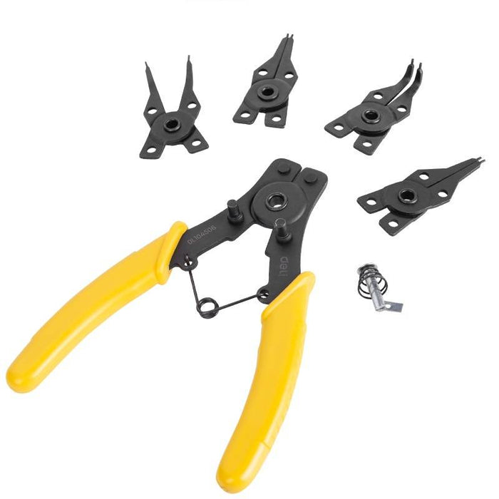 Circlip Pliers 6’’ Deli Tools EDL104506 (yellow) - Pliers<<<Tools<<<InnproXML