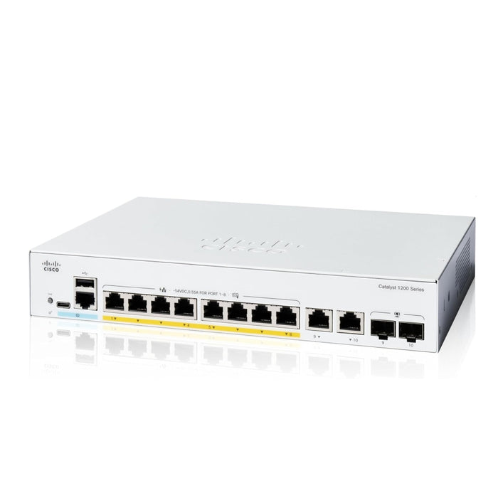 Cisco Catalyst 1200 8-port GE, Full PoE, 2x1G Combo