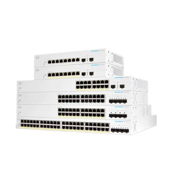 CISCO Business Switching CBS220 Smart 24-port Gigabit 4x10G SFP+ uplink