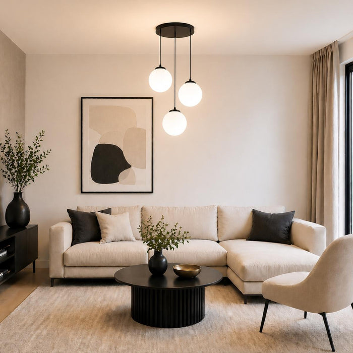 CHANDELIER CITY 3XE27 BLACK