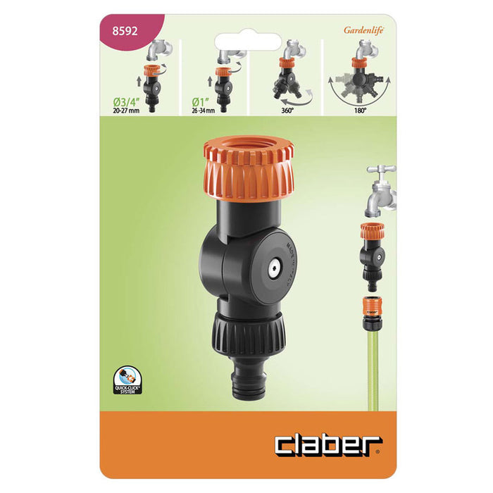 ADAPTER ROTATING ANGLE 3/4"-1'' CLABER 8592