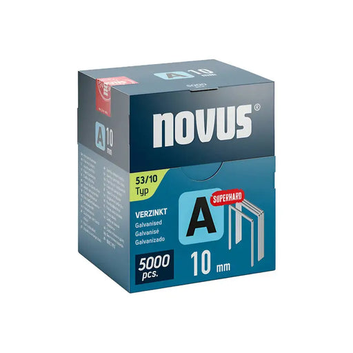 CLAMPS FOR TAKER TYPE A 53 10 MM NOVUS 5000 PCS - Скоби и пирони за такери<<<Консумативи за