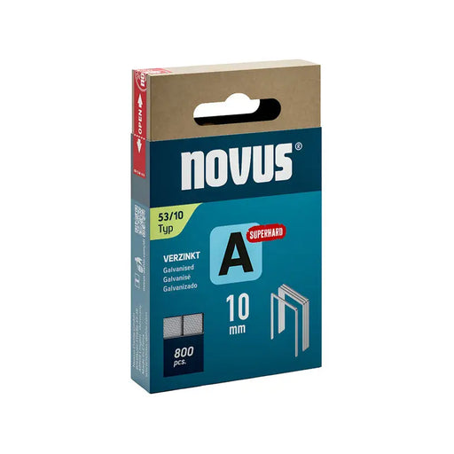 CLAMPS FOR TAKER TYPE A 53 10 MM NOVUS 800 PCS - Скоби и пирони за такери<<<Консумативи за