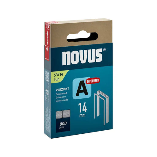 CLAMPS FOR TAKER TYPE A 53 14 MM NOVUS 800 PCS - Скоби и пирони за такери<<<Консумативи за