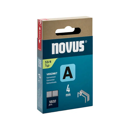 CLAMPS FOR TAKER TYPE A 53 4 MM NOVUS 1800 PCS - Скоби и пирони за такери<<<Консумативи за