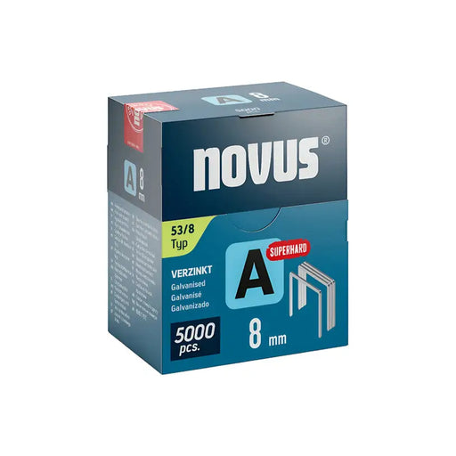 CLAMPS FOR TAKER TYPE A 53 8 MM NOVUS 5000 PCS - Скоби и пирони за такери<<<Консумативи за