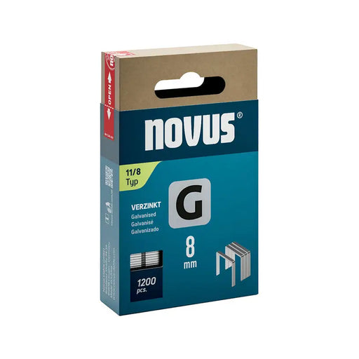 CLAMPS FOR TAKER TYPE G 11 11 MM NOVUS 1200 PCS - Скоби и пирони за такери<<<Консумативи за