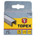 CLAMPS FOR TAKER TYPE J 53 10X11.3 MM TOPEX 1000 PCS - Скоби и пирони за такери<<<Консумативи за