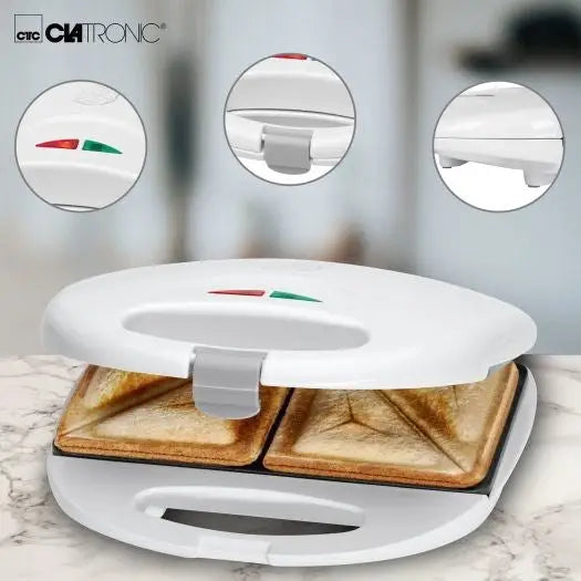 Clatronic ST 3477 sandwich maker 750 W White - ToastersAGD-OPK<<<Home Appliance - ProductsAGD<<<ActionPL