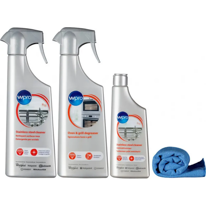 Cleaning agent WPRO 484000008615 set for ovens and gas hobs - Аксесоари за бяла техника<<<Аксесоари<<<TechMart