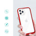 Clear 3in1 case for iPhone 11 Pro frame cover gel red - Cell phone cases and covers<<<HurtelXML