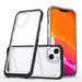 Clear 3in1 case for iPhone 13 mini gel cover with frame black - Cell phone cases and covers<<<HurtelXML