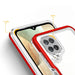 Clear 3in1 Case for Samsung Galaxy A12 5G Frame Gel Cover Red - Cell phone cases and covers<<<HurtelXML