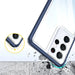 Clear 3in1 Case for Samsung Galaxy S21 Ultra 5G Frame Gel Cover Blue - Cell phone cases and covers<<<HurtelXML