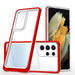 Clear 3in1 case for Samsung Galaxy S23 Ultra silicone cover with frame red - Cell phone cases and covers<<<HurtelXML