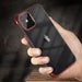 Clear Color Case Gel TPU Electroplating frame Cover for Samsung Galaxy A52s 5G / A52 5G / A52 4G black - Cell phone