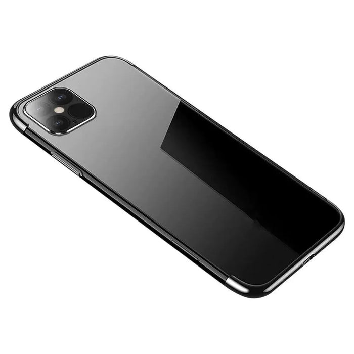 Clear Color Case Gel TPU Electroplating frame Cover for Samsung Galaxy A52s 5G / A52 5G / A52 4G black - Cell phone