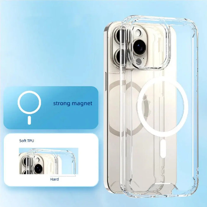 Clear Corner Case MagSafe for iPhone 16 - Clear - Cell phone cases and covers<<<HurtelXML