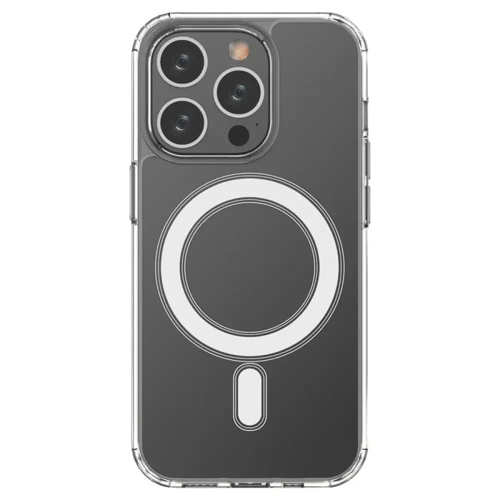 Clear Magnetic Case with MagSafe for iPhone 14 Pro with silver ring - transparent - Cell phone cases