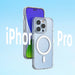 Clear Magnetic Case with MagSafe for iPhone 14 Pro with silver ring - transparent - Cell phone cases
