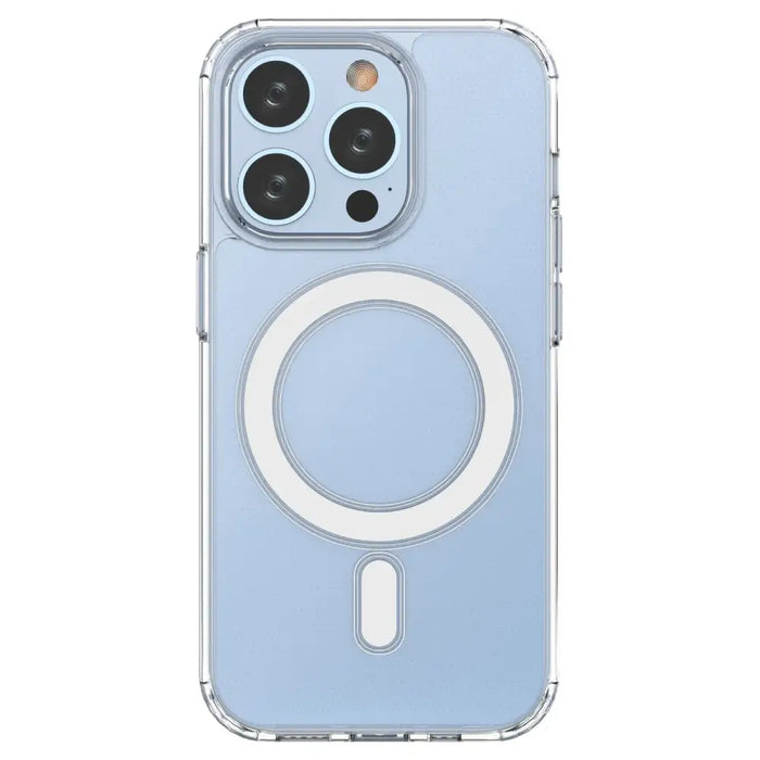 Clear Magnetic Case with MagSafe for iPhone 14 Pro with silver ring - transparent - Cell phone cases