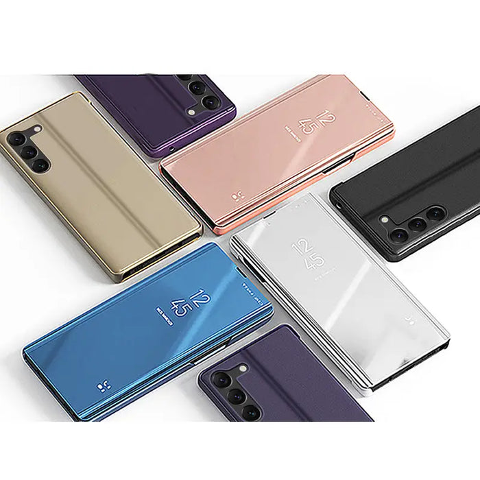 Clear View Case cover for Samsung Galaxy S23 blue flip cover - Cell phone cases and covers<<<HurtelXML