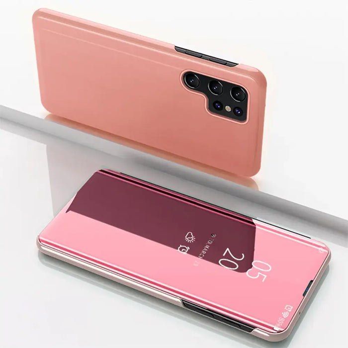 Clear View Case for Samsung Galaxy A56 Cover with Flip - Pink - Cell phone cases and covers<<<HurtelXML