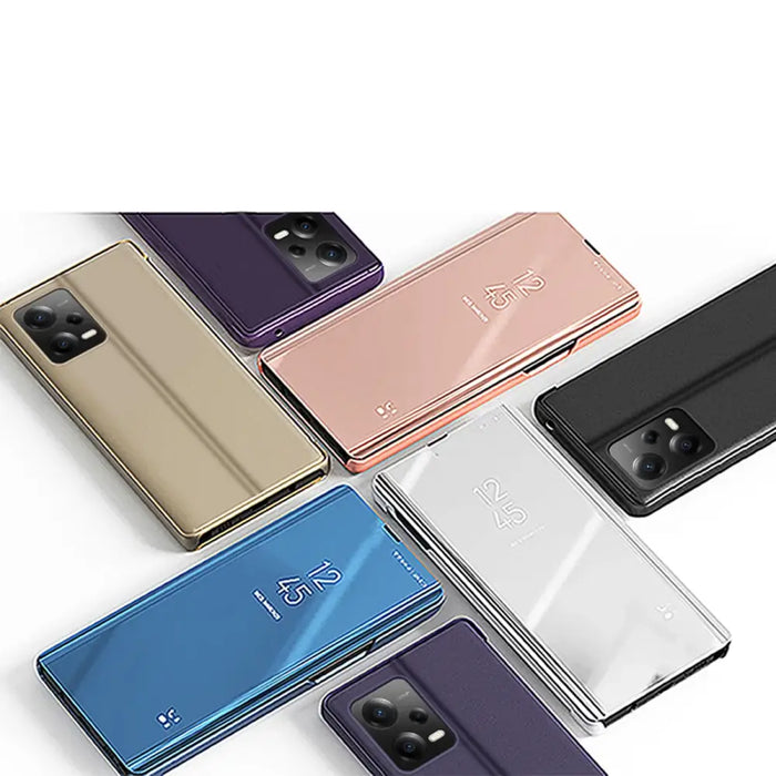 Clear View Case for Xiaomi Redmi Note 12 Pro+ flip cover pink - Cell phone cases and covers<<<HurtelXML