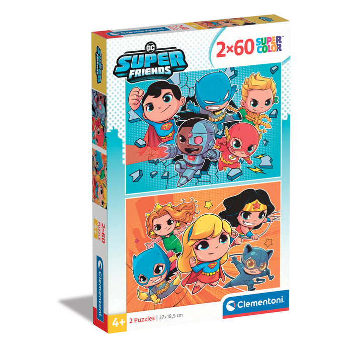 CLEMENTONI 2x60h. Puzzle DC Comics Super Friends