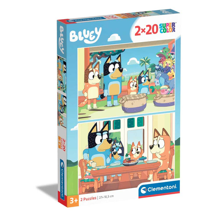CLEMENTONI 2x20h. Puzzle Bluey